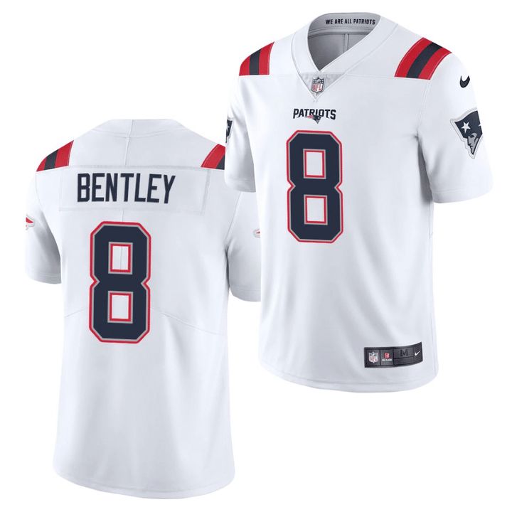 Men New England Patriots #8 Ja Whaun Bentley Nike White Vapor Limited NFL Jersey->new england patriots->NFL Jersey